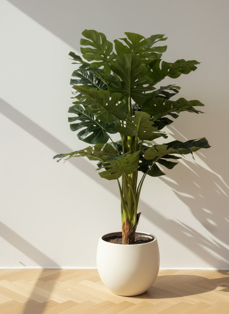 swiss cheese plant fake Artificial Monstera Swiss Cheese – Maison Mayara