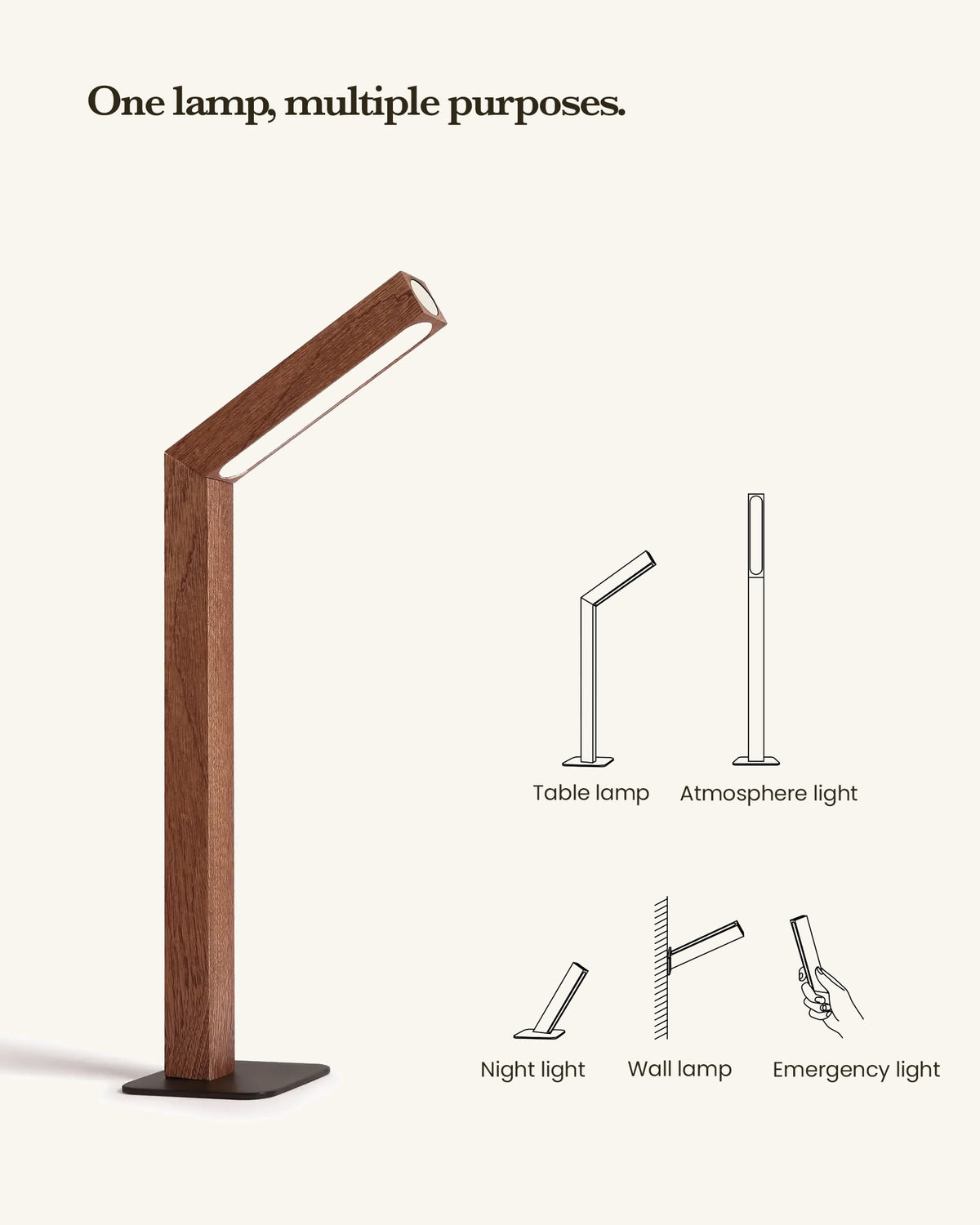 Lamps Modularity Portable Table Lamp, Modular & Dimmable – Maison Mayara